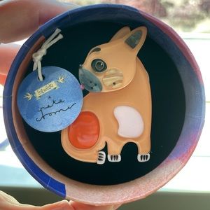 Erstwilder Luce the French Bulldog brooch